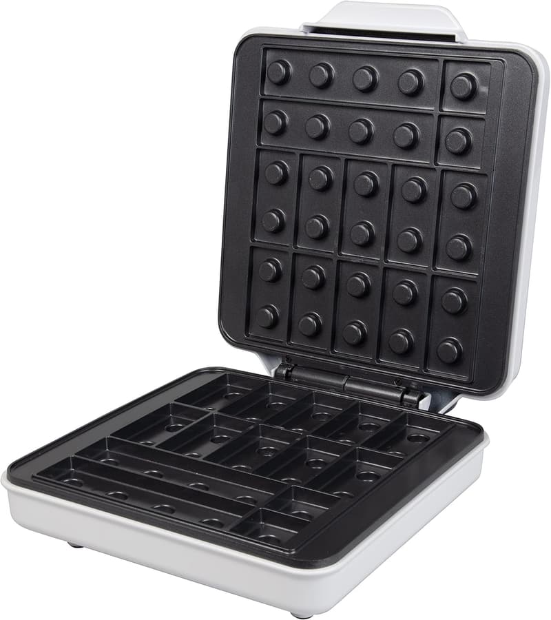 Fun Building Brick Waffle Maker - Nonstick, Stackable Designs