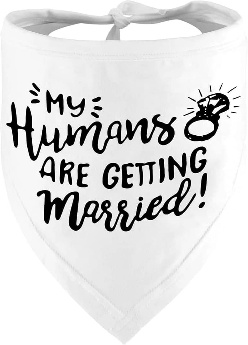 Dog Engagement Announcement Bandana - 