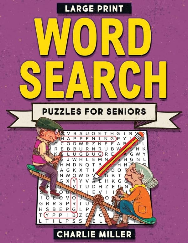 Large Print Word Search Puzzles for Seniors - 100+ Nostalgic Puzzles