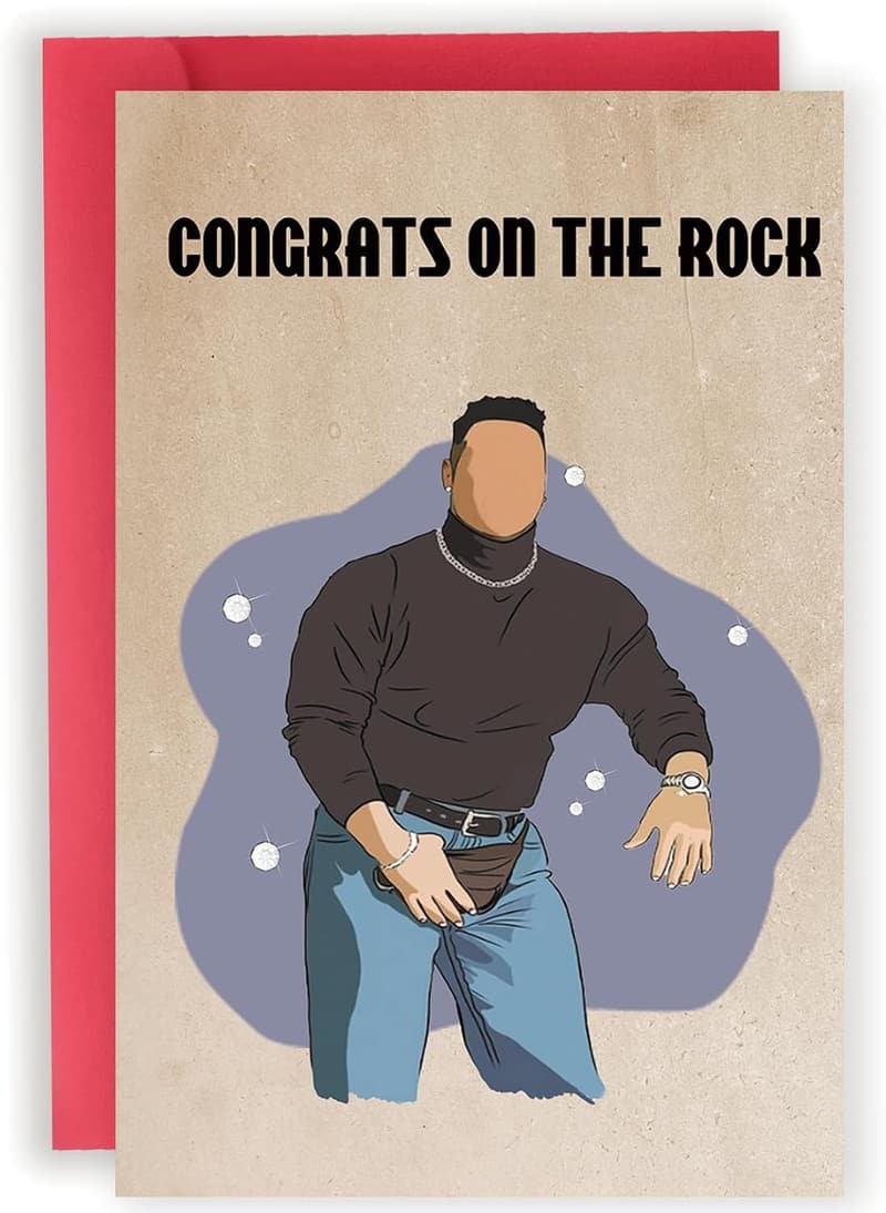 Funny Engagement Card for Couples