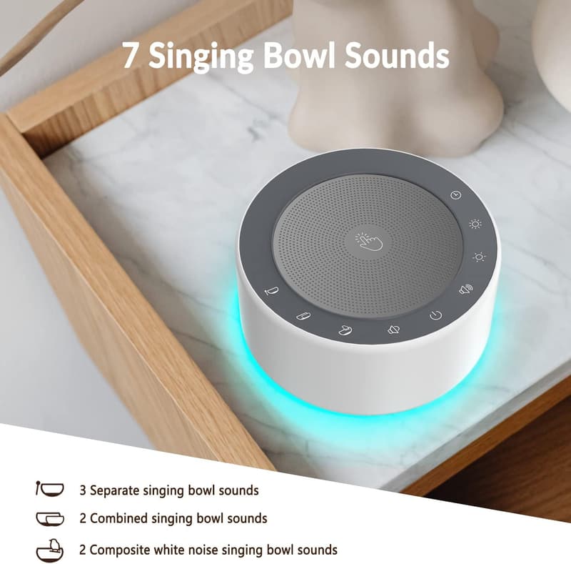 Tibetan Singing Bowls Sound Machine for Yoga & Meditation