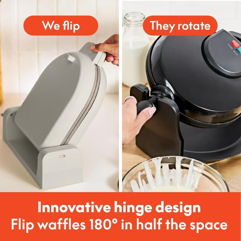 Bella Flip-n-Store Waffle Maker with Nonstick Ceramic Coating