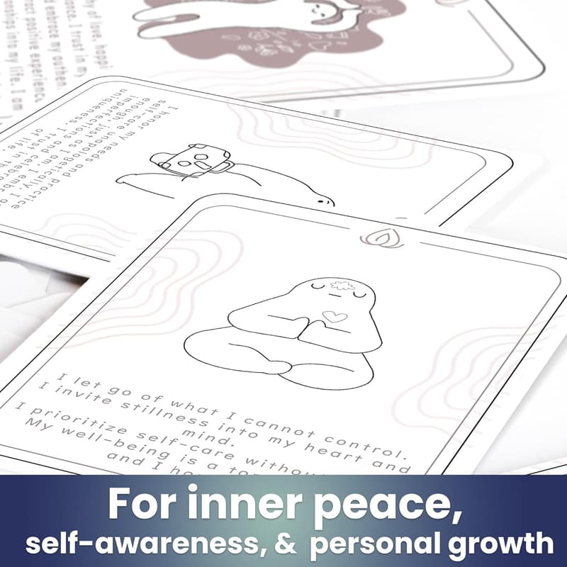 Mindfulness Meditation Cards for Adults - 120 Affirmation Cards