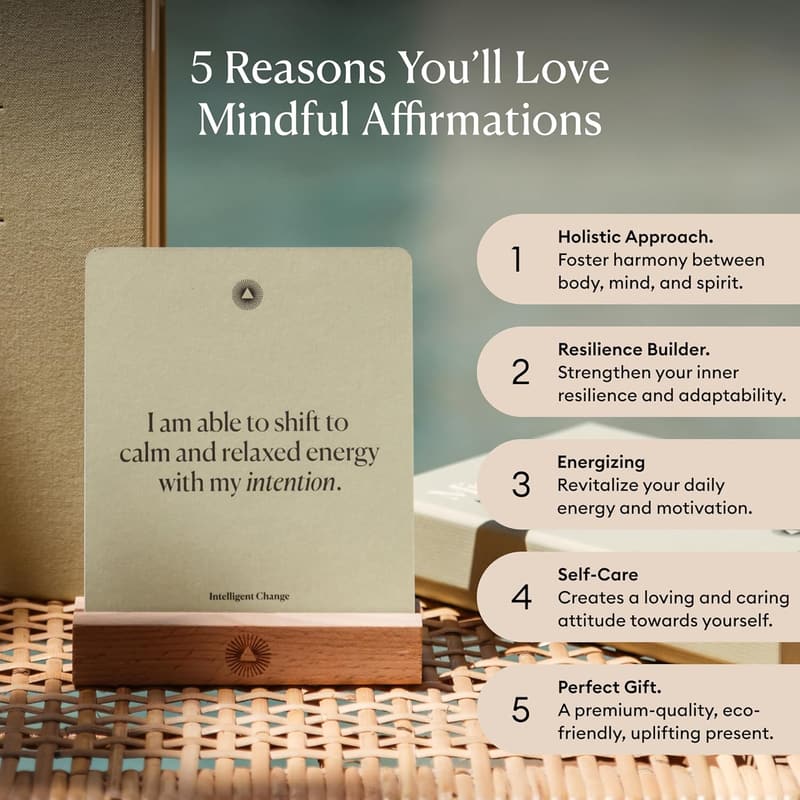 Mindful Affirmation Cards for Health and Wellbeing