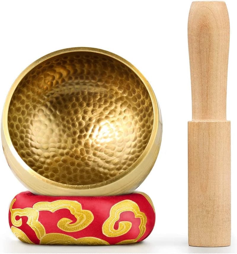 Meditation Singing Bowl Set with Cushion & Striker for Relaxation