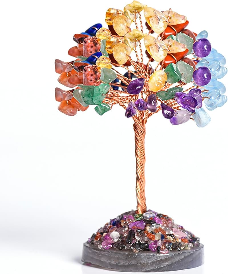 Chakra Tree of Life with Healing Crystals – Feng Shui Decor
