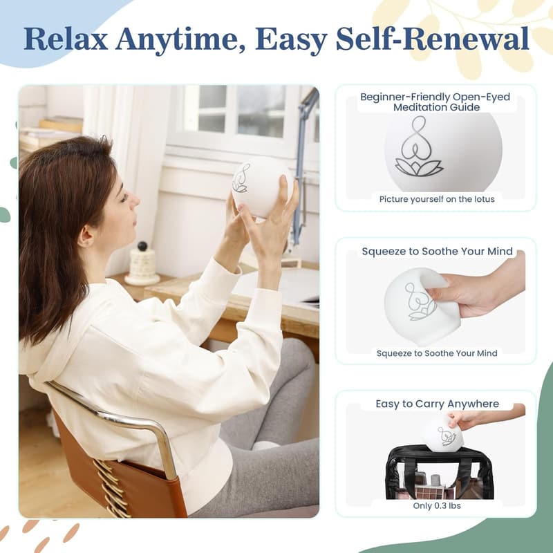 Guided Breathing Light for Meditation & Mindfulness Aid