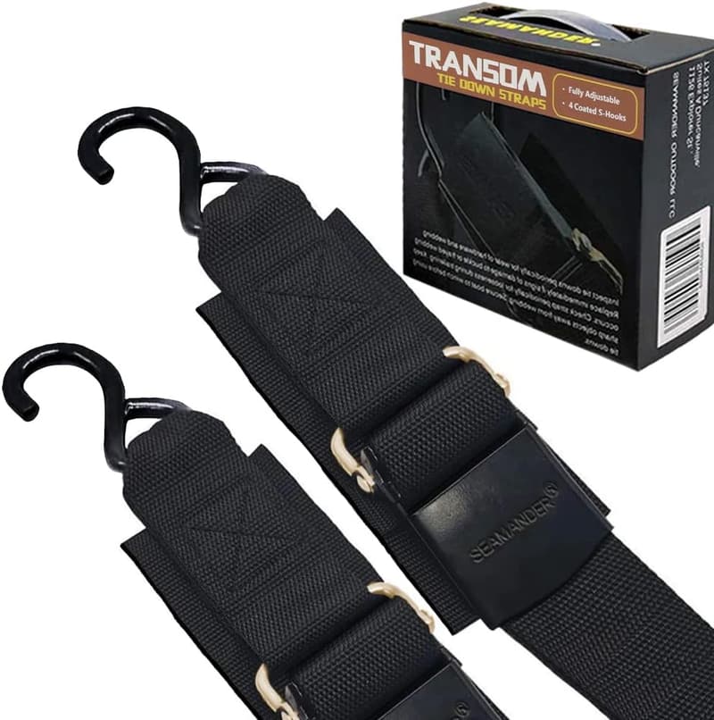 Adjustable Marine Grade Boat Tie Down Straps - 2