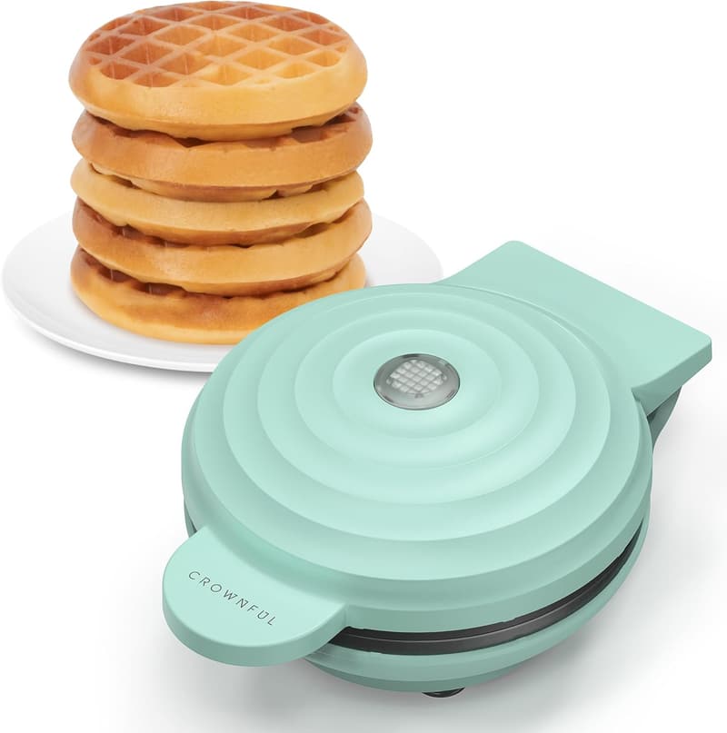 Compact Mini Waffle Maker - 4 Inch Non-Stick Chaffle Machine