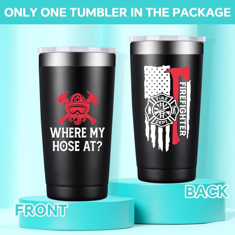 Firefighter Tumbler 20oz - Unique Gift for Men & Women
