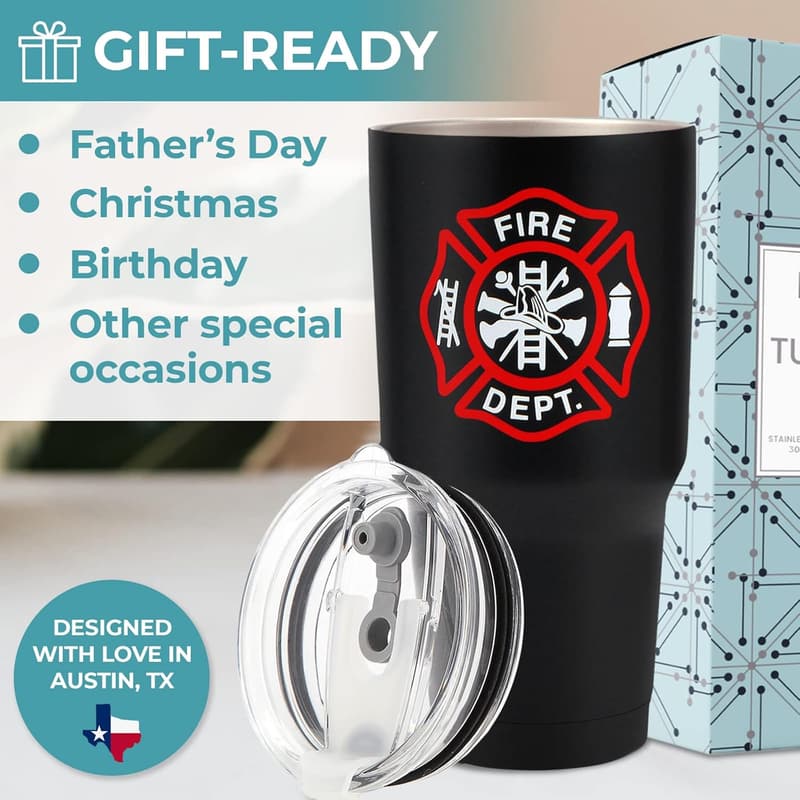 Firefighter 30oz Tumbler - Unique Gift for Men