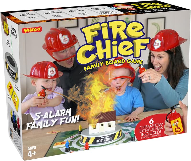 Funny Gift Box for Pranksters - Fire Chief Family Game