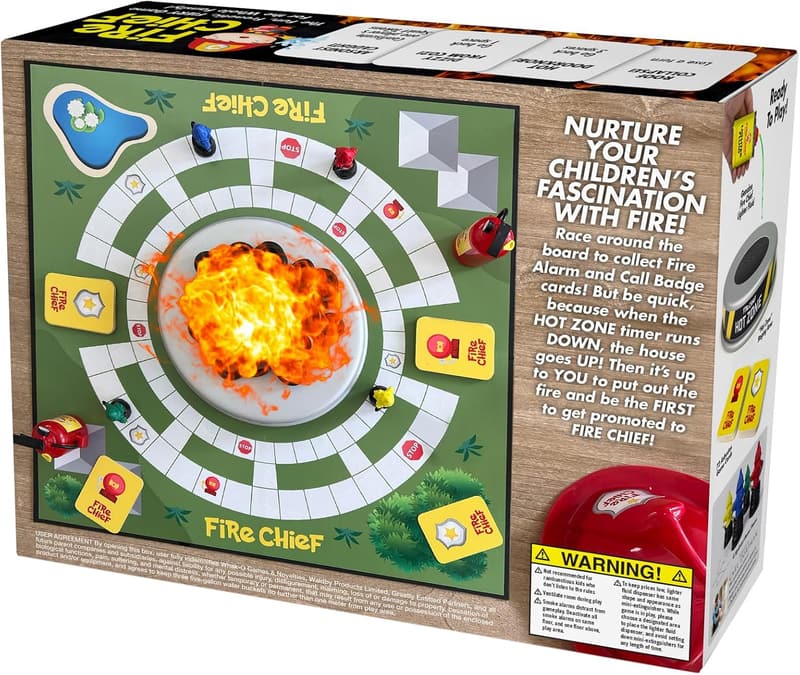Funny Gift Box for Pranksters - Fire Chief Family Game