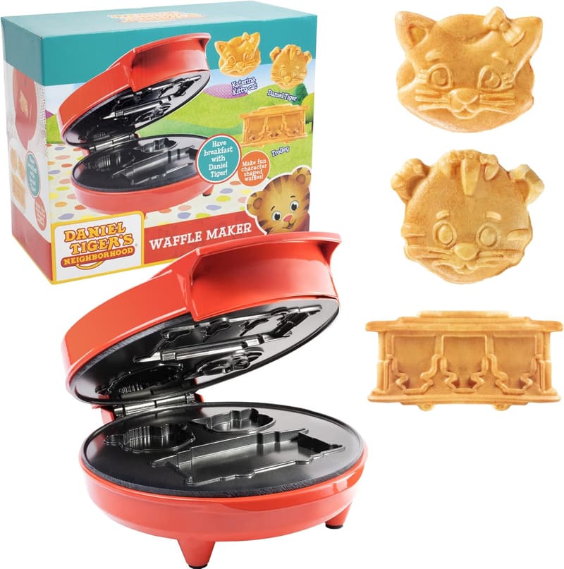 Daniel Tiger 3D Waffle Maker - Fun Kids' Breakfast Appliance