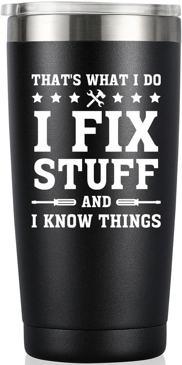 Funny Gag Gifts for Men - 20 oz Stainless Steel Tumbler