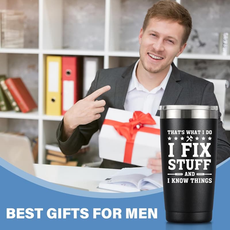 Funny Gag Gifts for Men - 20 oz Stainless Steel Tumbler