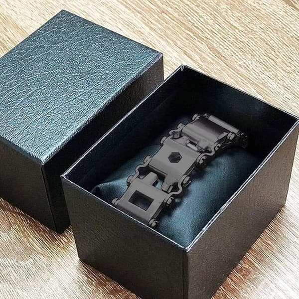 29-in-1 Stainless Steel Multitool Bracelet for Men