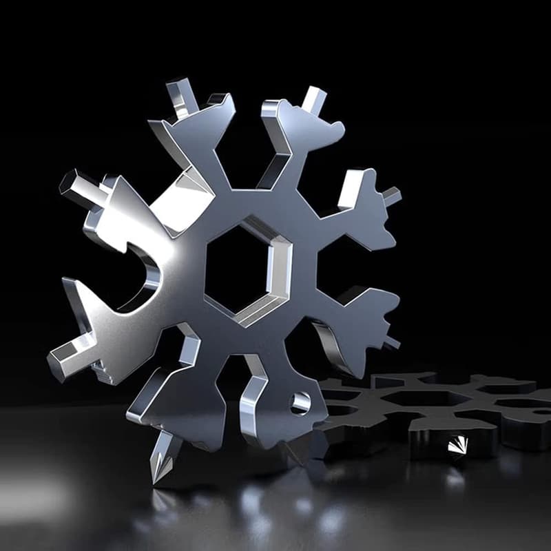 Christmas 18-in-1 Snowflake Multitool, 2-Pack Gift for Him
