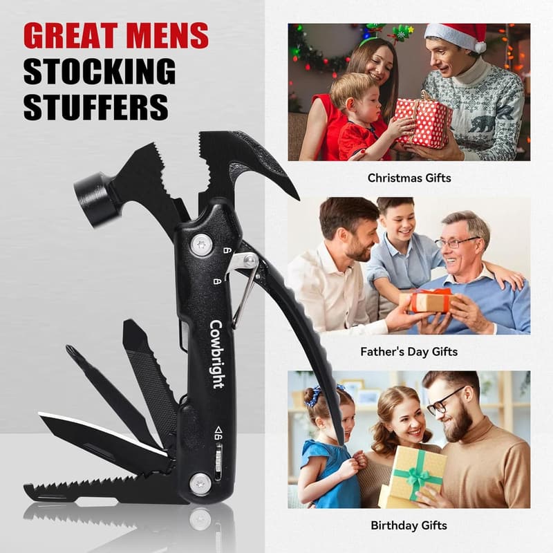 Unique Hammer Multitool for Men - Perfect Christmas Gift 2024