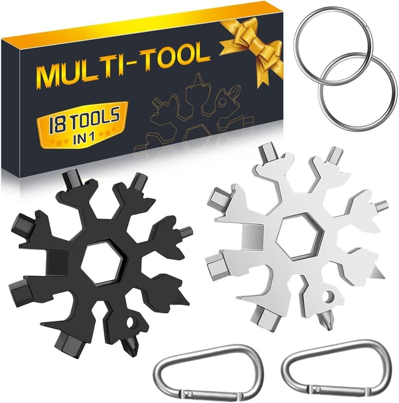 Christmas 18-in-1 Snowflake Multitool Gifts for Men