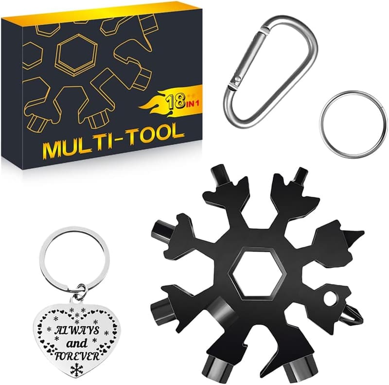 Christmas Multi-Tool Gift Set for Men – 18-in-1 Portable Kit