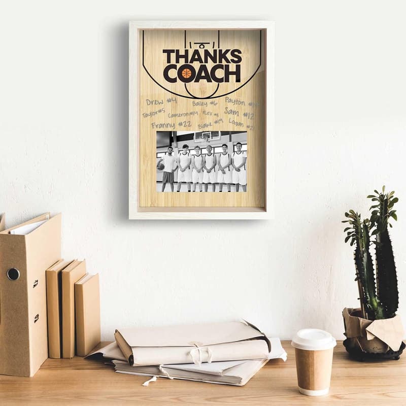 Thanks Coach Basketball Photo Frame