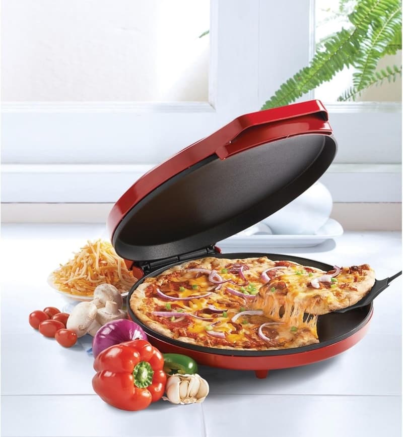 Betty Crocker 1440W Countertop Pizza Maker Machine