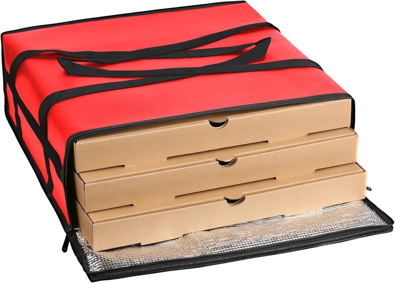 Insulated Pizza Carrier Bag - Large for Delivery (20x20)