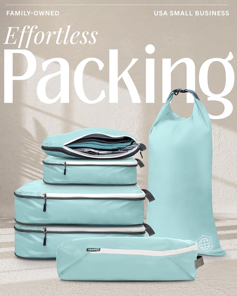 Lightweight Compression Packing Cubes Set for Travel