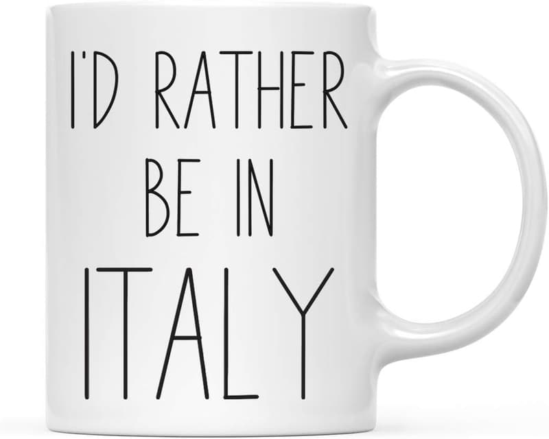 Italy Coffee Mug Gift for Travel Lovers, 11oz