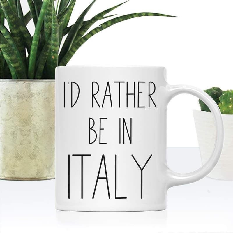 Italy Coffee Mug Gift for Travel Lovers, 11oz