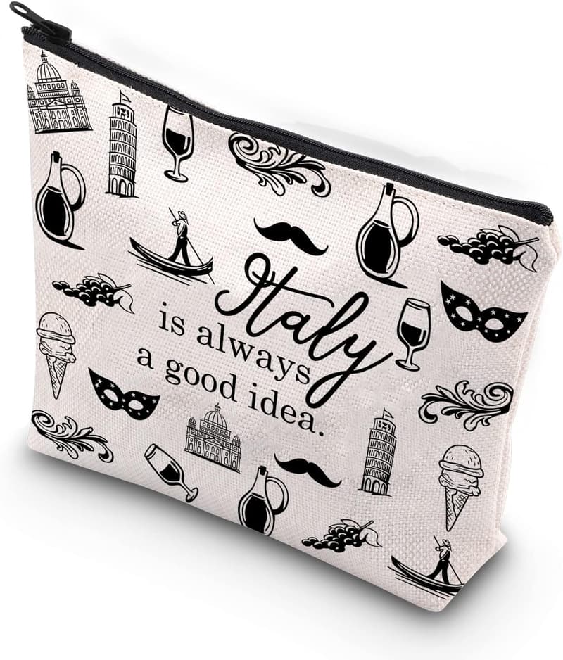 Italy Travel Gift Zipper Pouch for Travelers