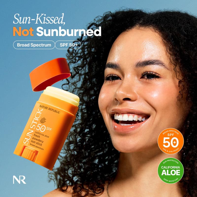 California Aloe Fresh Powdery Sun Stick SPF50+ - Travel Size Sunscreen