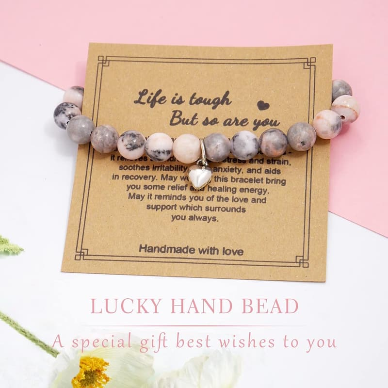 Get Well Soon Natural Stone Healing Bracelet for Women