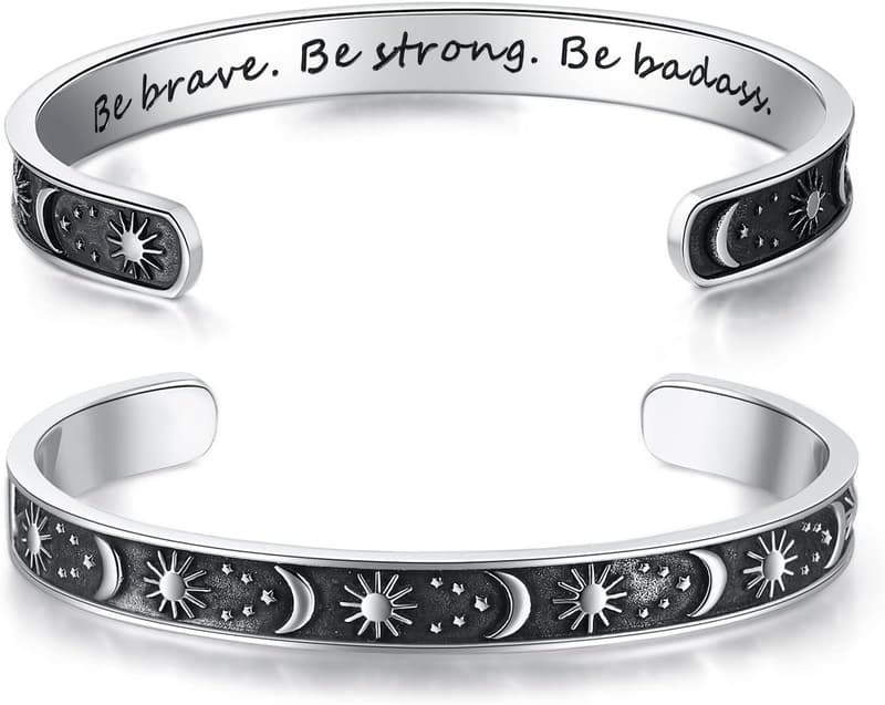 Personalized Stainless Steel Inspirational Bracelets for Women