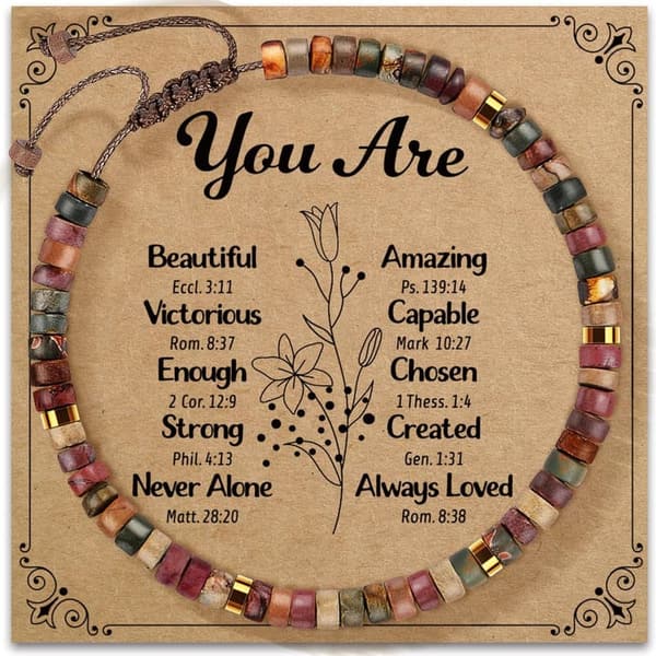 Get Well Soon Natural Stone Bracelet for Women & Friends