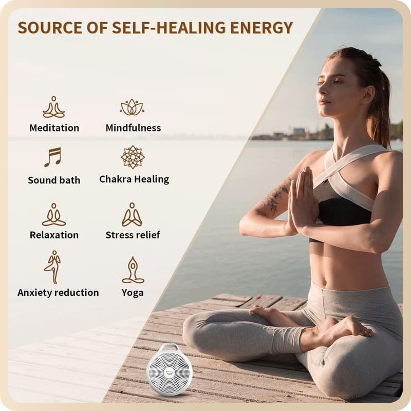 Sound Therapy Tibetan Singing Bowl - Portable for Meditation & Healing