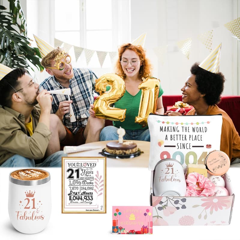 21st Birthday Gift Basket for Women