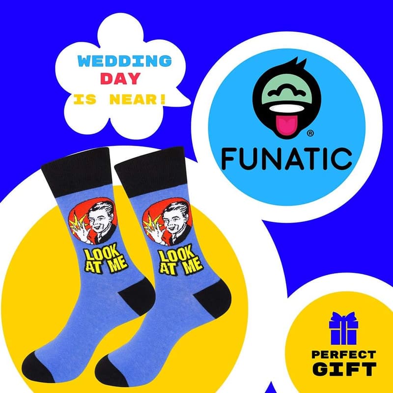 Funny Wedding Crew Socks for Couples | Novelty Gift Idea