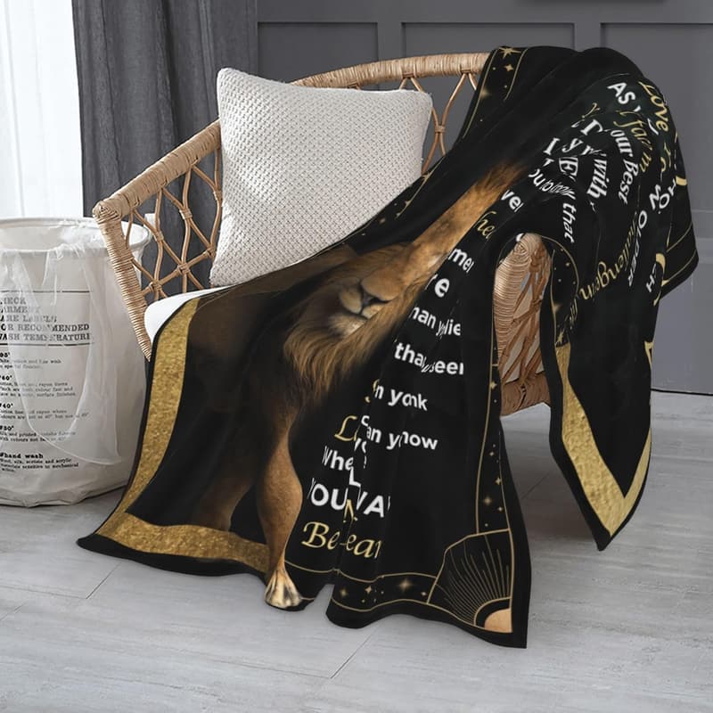 Birthday Blanket Gift for Son, 50