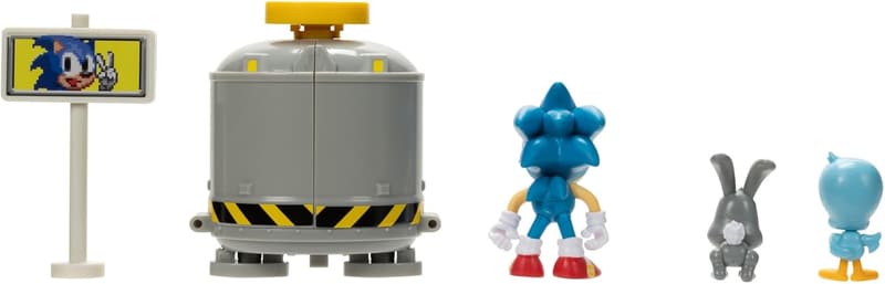 Sonic The Hedgehog Diorama with Sonic, Flicky & Pocky
