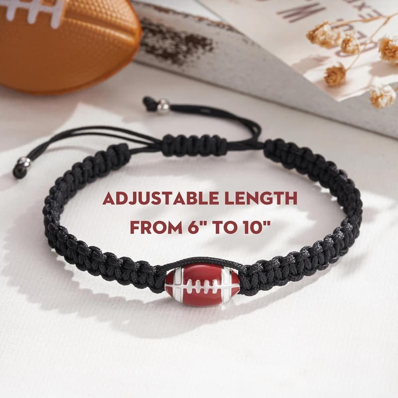 Adjustable Braided Sports Bracelets for Teens with Gift Card