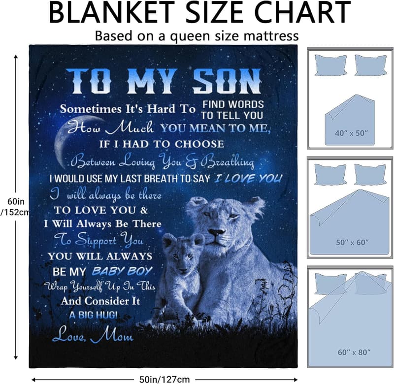 Funny Birthday Blanket for Son | 60