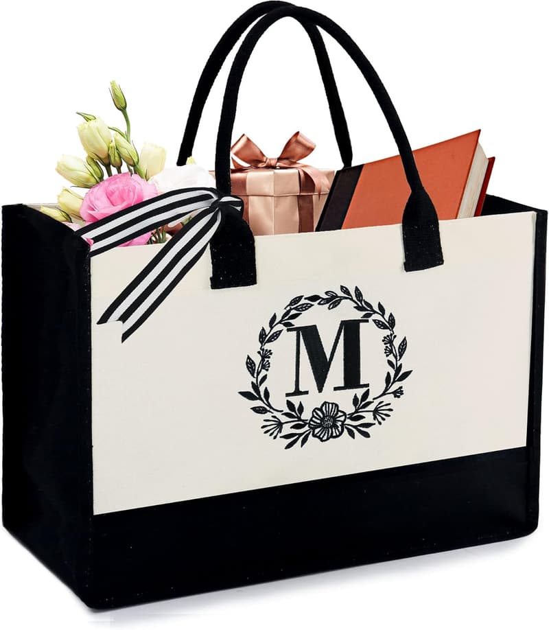 Personalized Monogram Tote Bag for Mom or Teacher