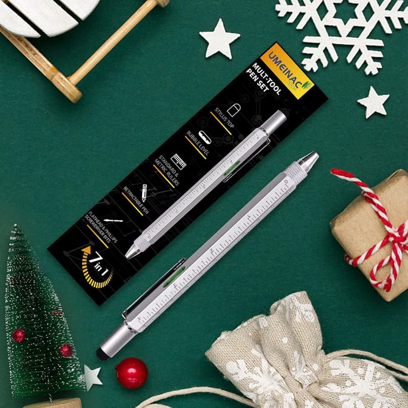 Multitool Pen for Men - 7-in-1 Aluminum Tech Gadget