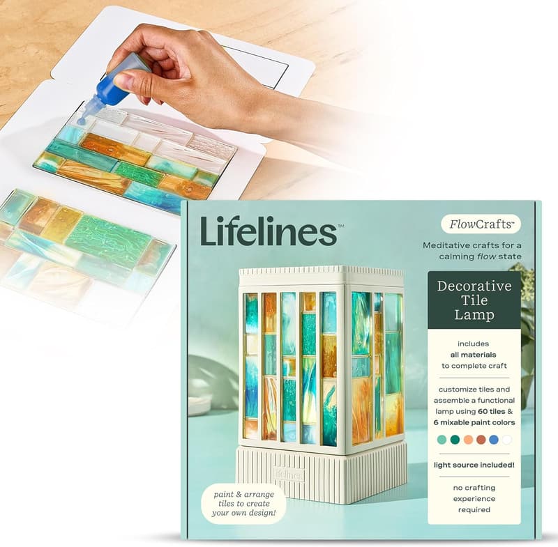 Customizable Decorative Tile Lamp Kit for Teens & Adults
