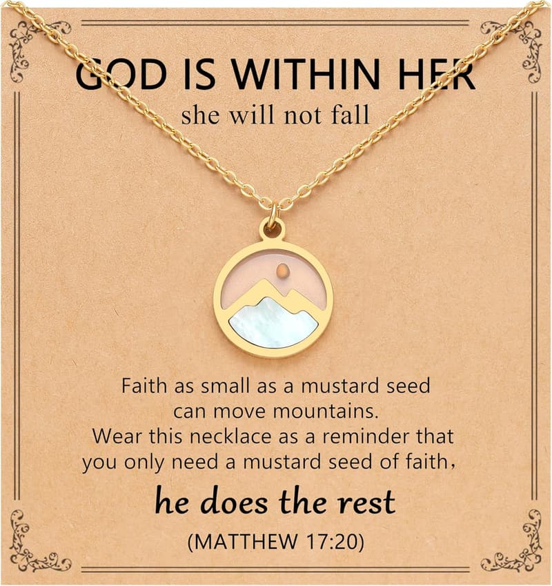 Faith-Inspired Love Necklace in Silver/Gold – Graduation Gift for Women