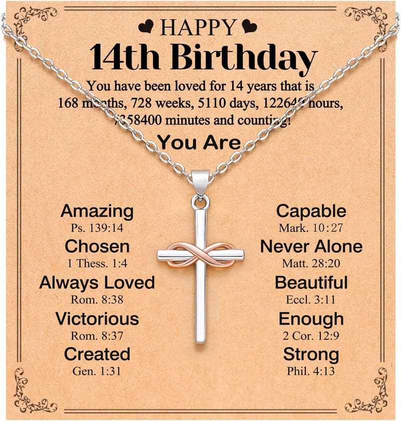 13th Birthday Necklace Gift for Girls