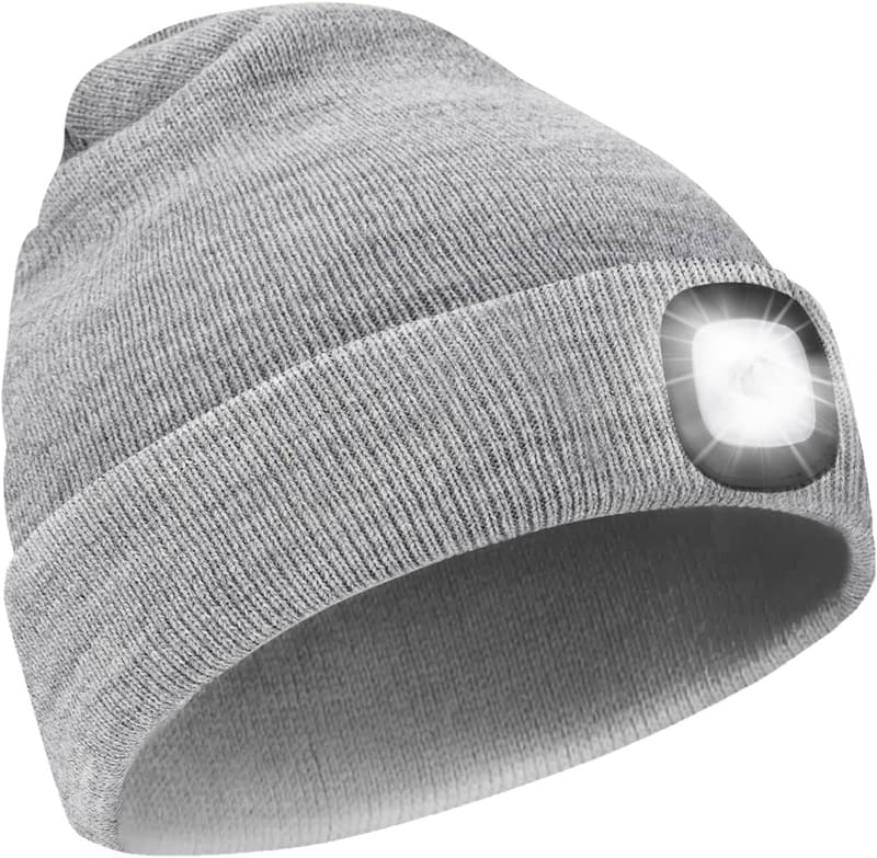 Rechargeable LED Beanie Hat - Cool Gadget for Dad's Birthday