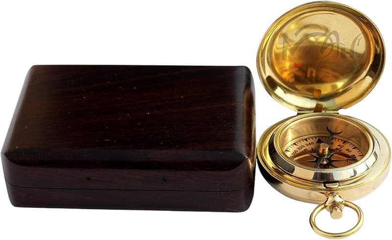 Personalized Brass Compass for Best Man - Adventure Gift